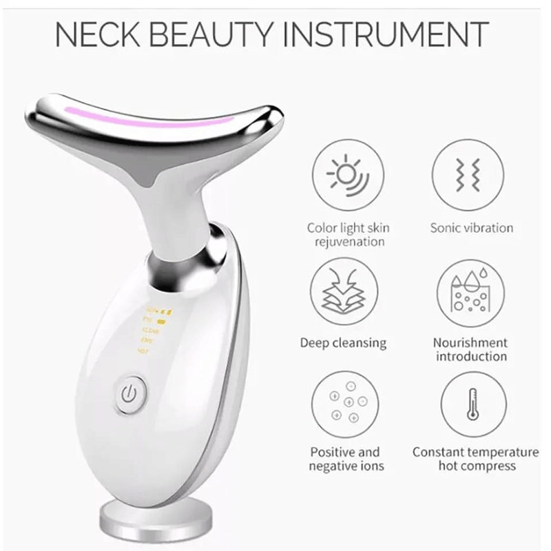FACEMASSAGE – Masajeador facial con 7 luces LED