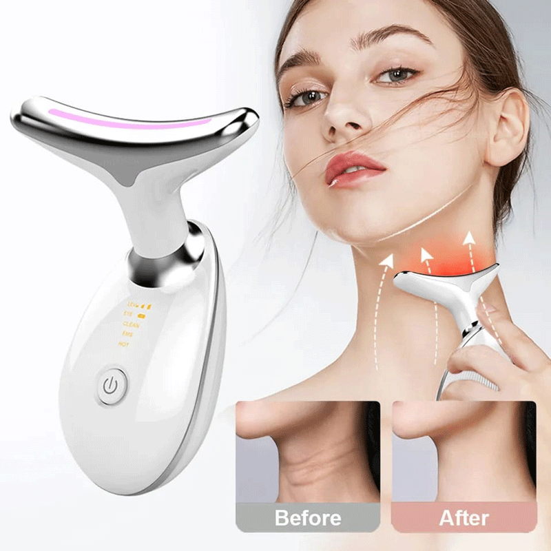 FACEMASSAGE – Masajeador facial con 7 luces LED