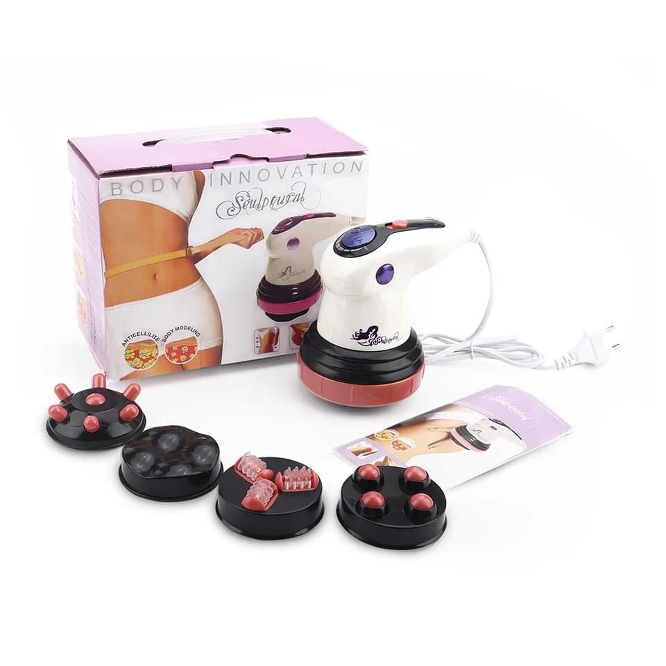 MASSAGEREDUCT – Masajeador corporal 4 cabezales